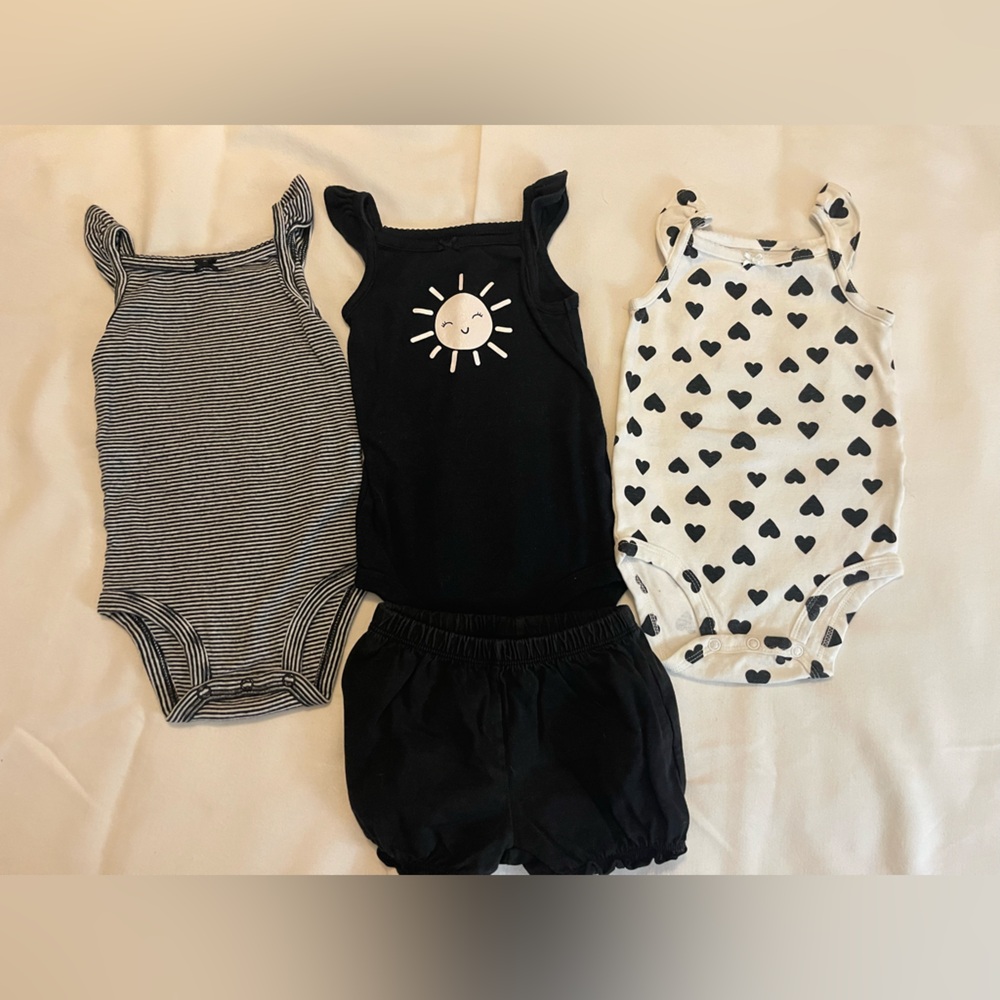 Carters black & White Adorable clothes